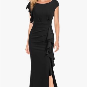 Chic One-Shoulder Black Dress